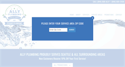 Desktop Screenshot of allyplumbing.com
